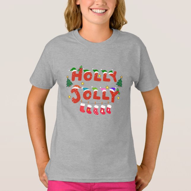 Holly Jolly T Shirt (Framsida)