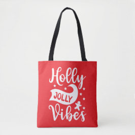 Holly Jolly Vibes Festive Red Tygkasse