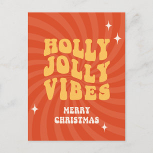 Holly Jolly Vibes - God jul Helg Vykort