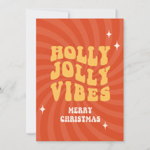 Holly Jolly Vibes - God jul Julkort