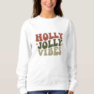 Holly Jolly Vibes Retro 1960-talets julgåva T Shirt