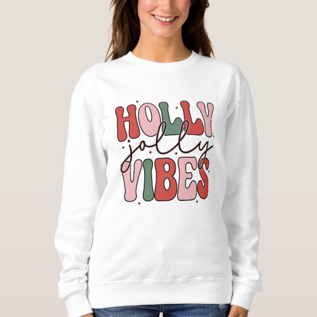 Holly Jolly Vibes T Shirt (Framsida)