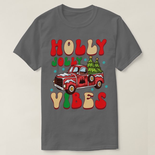 Holly jolly Vibes T Shirt (Design framsida)