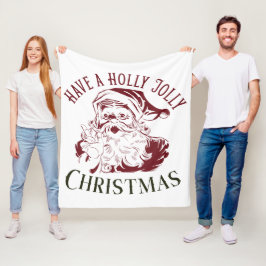Holly Jolly Vintage Jul Fleecefilt