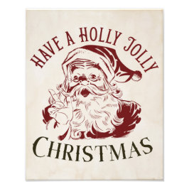 Holly Jolly Vintage Jul Fototryck