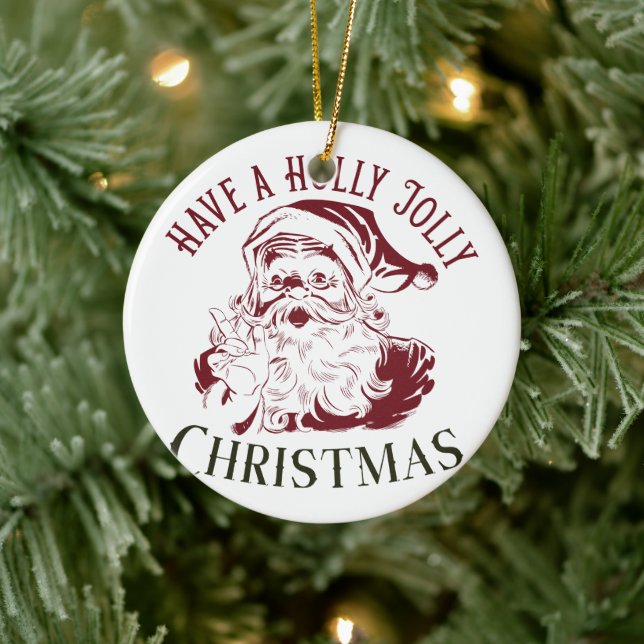 Holly Jolly Vintage Jul Julgransprydnad Keramik (Träd)