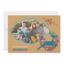 Holly Joy jul-Helgdag-fotokort