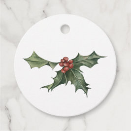 Holly jul Gift Märkre Gåvor Etiketter