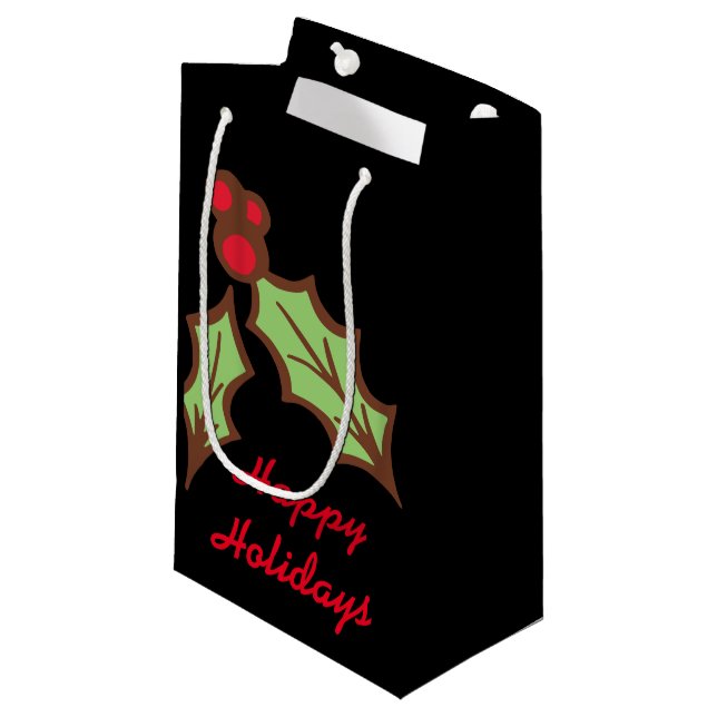 Holly jul Helgdag Gift Bag (Framsidan Vinklad)