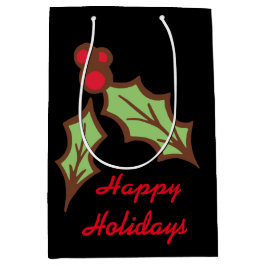 Holly jul Helgdag Gift Bag