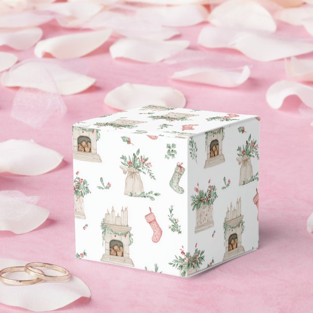 Holly jul Mönster Presentaskar (Bröllop)