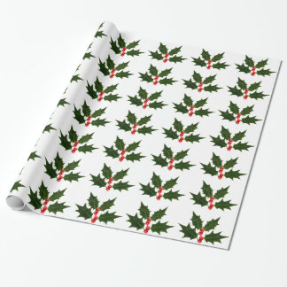 Holly Jul Wrapping Gift Papper Presentpapper