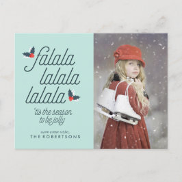 Holly Julfoto-Helgdag Helg Vykort