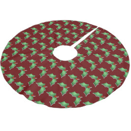 Holly Julgran Skirt Julgransmatta Borstad Polyester