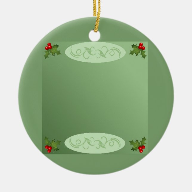 Holly Julgransprydnad Keramik (Framsidan)