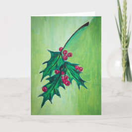 Holly-julkort Helgkort