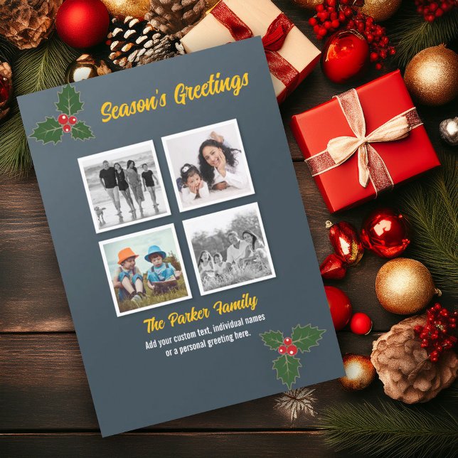 Holly-julkort Julkort (Skapare uppladdad)