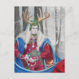 Holly King Porträtt miniprint Vykort