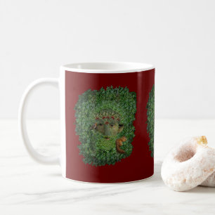 Holly Kung Greenman Pagan Wiccan Yule Kaffemugg