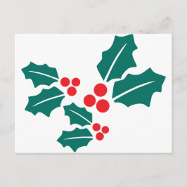 Holly Lämnar jul Helg Vykort