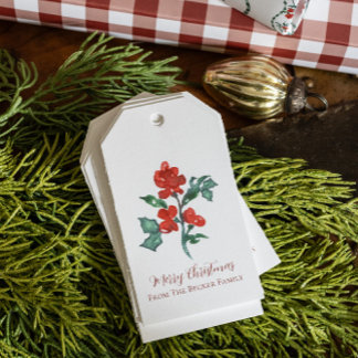 Holly Lane - Berry Gift Märkres (Anpassadet) Presentetikett
