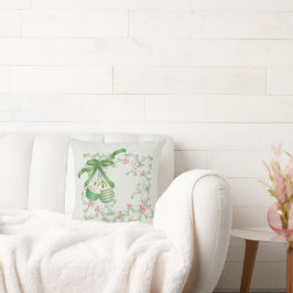 Holly Ljust grönt Rosa Kudde