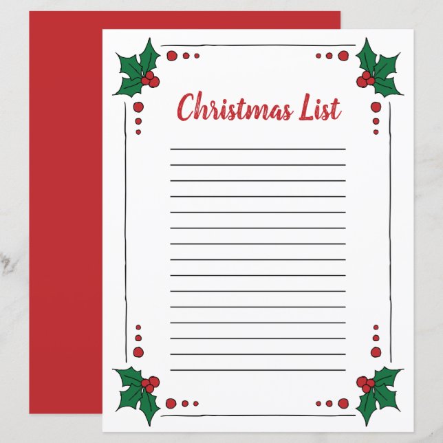 Holly Löv Clipart-julsidan Gräns Clip (Fram/baksida)