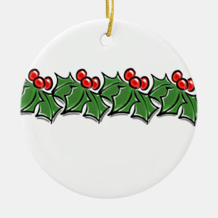 Holly Löv, Holly-bär, julkrans Julgransprydnad Keramik