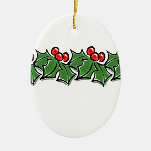Holly Löv, Holly-bär, julkrans Julgransprydnad Keramik (Framsidan)
