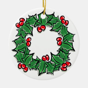Holly Löv, Holly-bär, julkrans Julgransprydnad Keramik