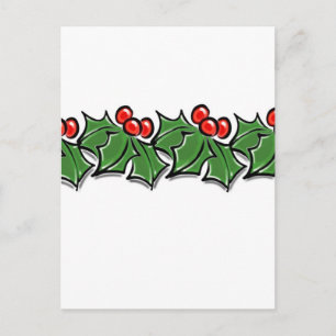 Holly Löv, Holly-bär, julkrans Vykort