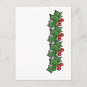 Holly Löv, Holly-bär, julkrans Vykort