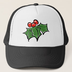 Holly Löv, Holly-bär, roligt-helgdag botaniskt Keps