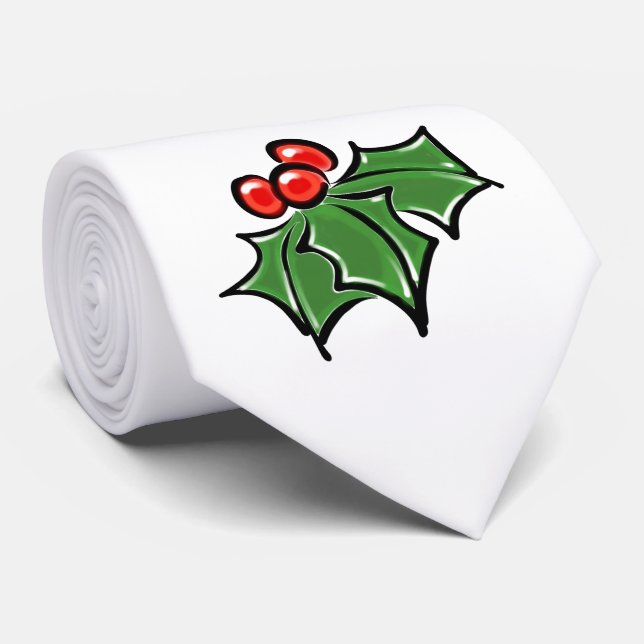 Holly Löv, Holly-bär, roligt-helgdag botaniskt Slips (Rullad)