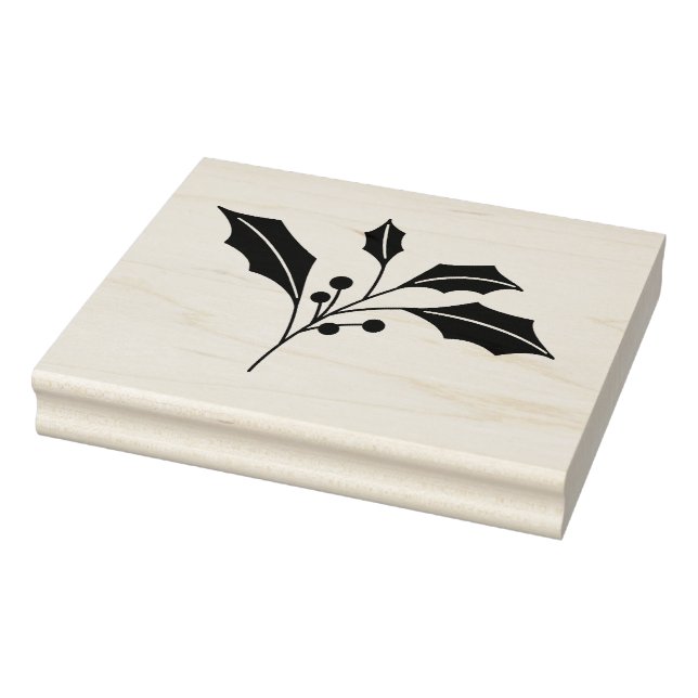 Holly Löv jul Frimärke - DIY Craft Rubber Stämpel (Stämpel)