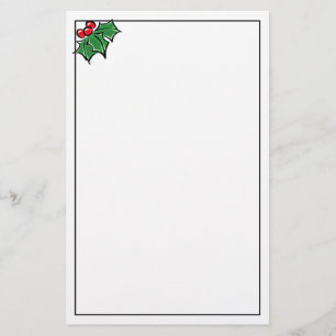 Holly Löv och bär Julturen Brevpapper