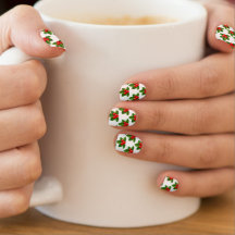 Holly Löv och Red Berries jul Nail Art.
