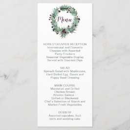 Holly Lövs, Gräs, Berries Winter Wedding Meny