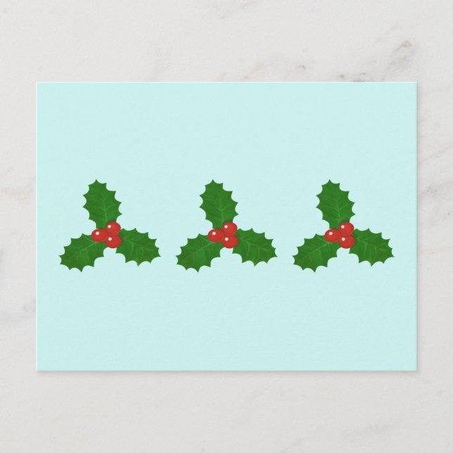 Holly Lövs Helgdag vykort (Framsida)