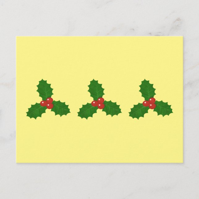 Holly Lövs Helgdag vykort (Framsida)