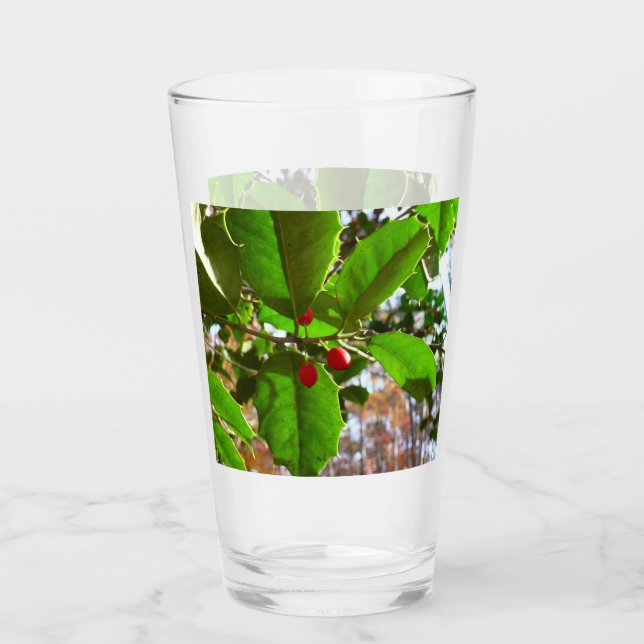 Holly Lövs II Helgdag Nature Botanical Glaskopp (Framsida)