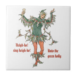 Holly man Walter Crane Flowers från Shakespeare Kakelplatta