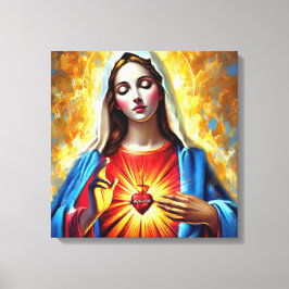 Holly Mary Maria Madonna Mariana Virgin Mary Canvastryck