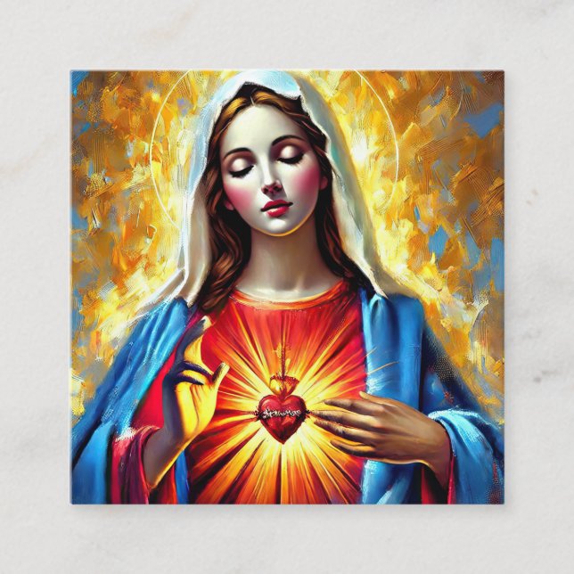 Holly Mary Maria Madonna Mariana Virgin Mary Tilläggskort (Framsida)