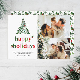 Holly Merry & Bright Helgdag Card Julkort