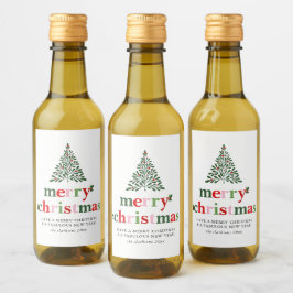 Holly Merry & Bright jul Vinetikett