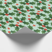 Holly & Mint Wrapping Papprare