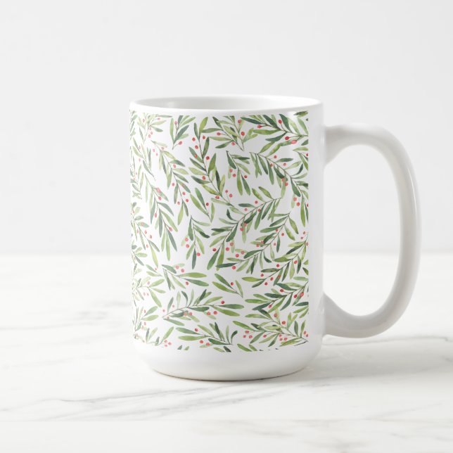 Holly och Berries Jul Helgdag Kaffemugg (Höger)