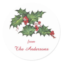 Holly och Berries | Julens Helgdag Gift Märkre