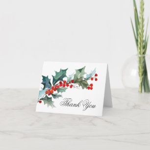 Holly och Berries Watercolor Tack